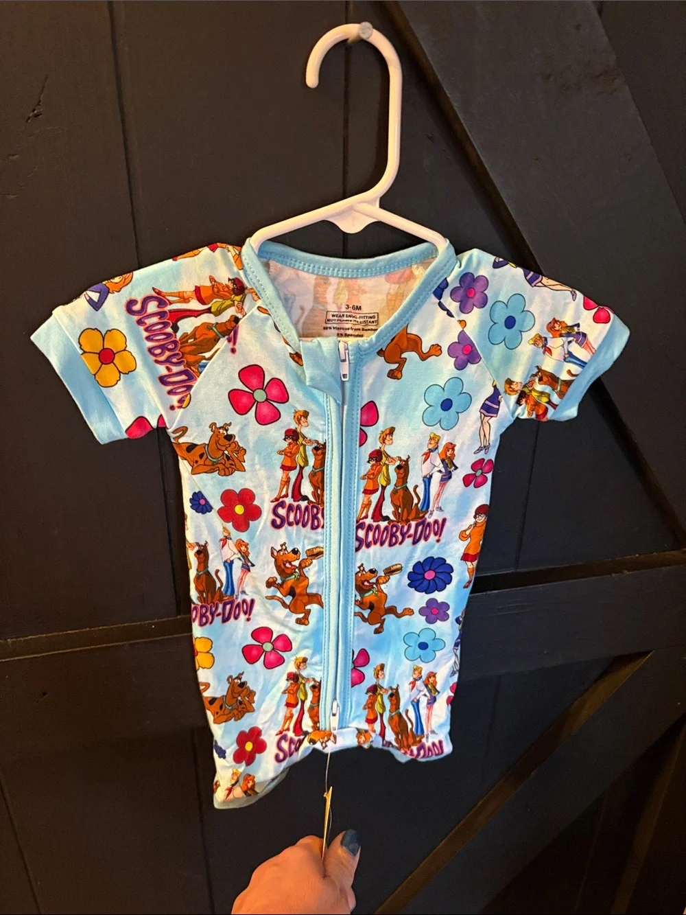 Light Blue Kids Zip-Front Rashguard One-Piece